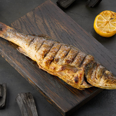 Сибас на мангале